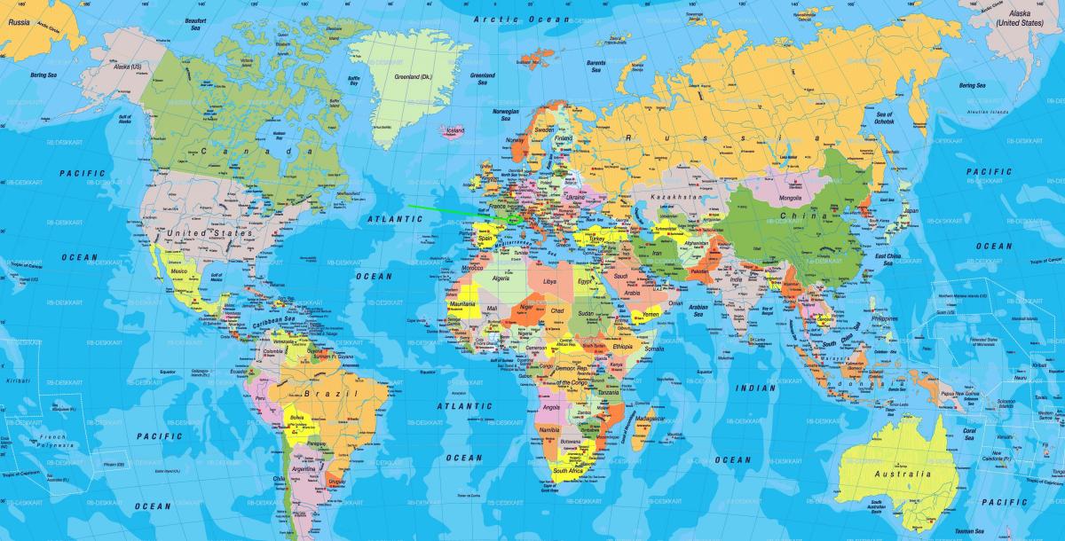 La ubicación de Mónaco en el mapa mundial